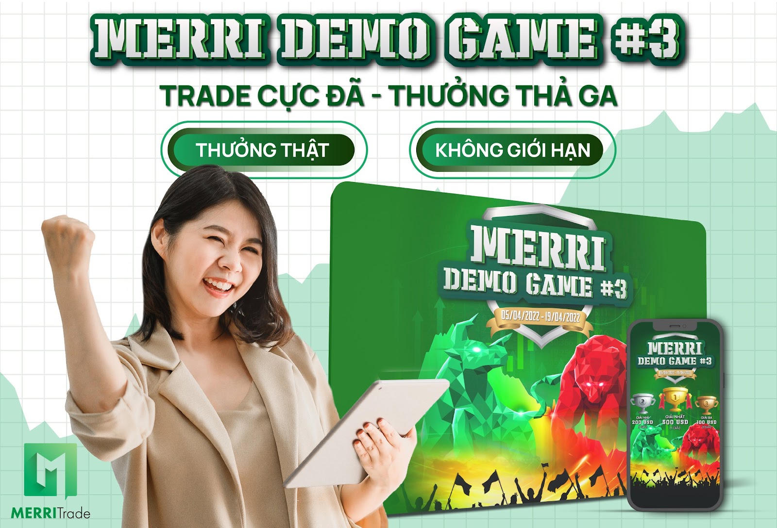 Merri Demo Game #3 thu hút nhiều trader Việt Nam